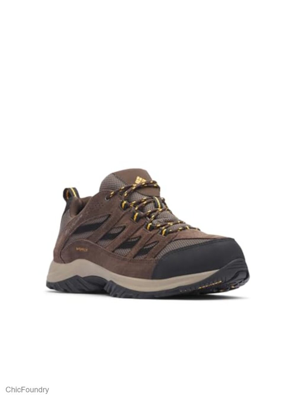 Men's Waterproof Hiking Boots Leather Mesh Omni-Tech Lace-Up Trail Shoes